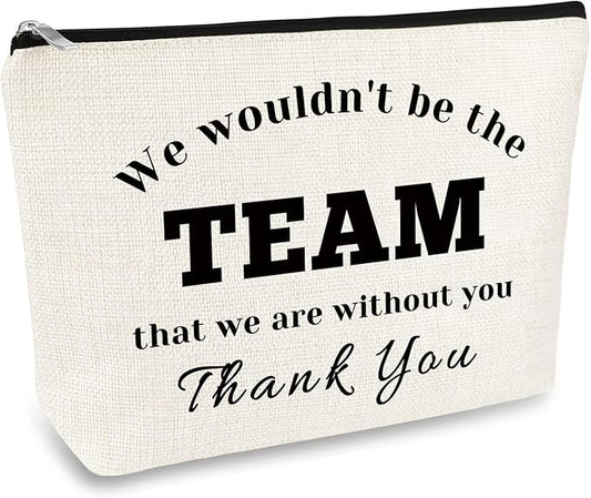 Boss Gift Coach Thank You Gift Makeup Bag for Women Leader Appreciation Gifts Cosmetic Bag Colleague Coworker Leaving Going Away Present Basketball Soccer Team Coach Leader Employee Birthday Gifts