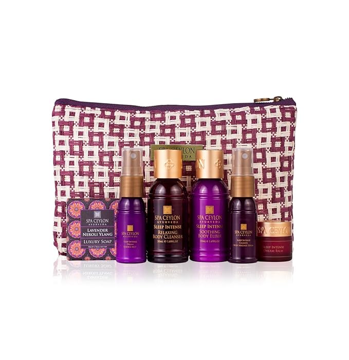 SPA CEYLON Sleep Intense Home Spa Set for Deep Restful Sleep | Ayurveda | Relaxation | Tranquility | Body Gifts Set for Mothers day gifting