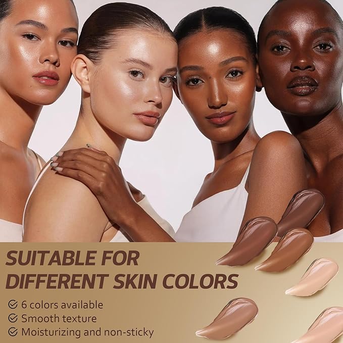 Beauty Balm Serum Boosted Skin Tint, Solid Tinted Moisturizing Serum Foundation Stick, Buildable Medium-to-Full Coverage Contour Stick for Face Makeup (#04)