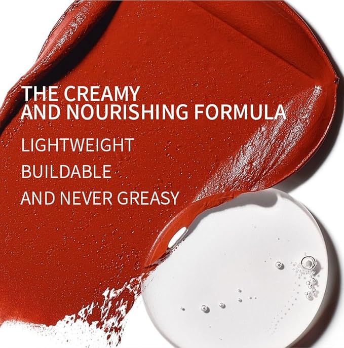 MAEPEOR Cream Face Blush 8 Color Lightweight Smooth Natural Look Matte Face Blush Long-Lasting Buildable Blusher for Cheeks (107 Grape)