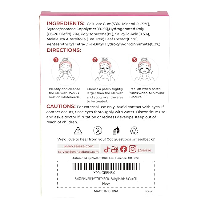Original Pimple Patches for Face, 2 Size 288 Counts Hydrocolloid Patches for Covering Zits and Blemishes, Acne Patches with Tea Tree, Salicylic Acid and Cica Oil, Skin Care for Teens and Adult
