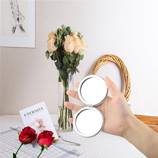 LQRI Opera Musical Compact Mirror Rose and Mask Gift Musical Theater Merch Opera Drama Pocket Mirror