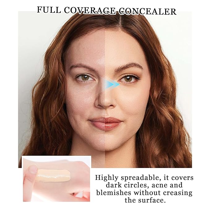 3PCS Mushroom Head Air Cushion CC Cream Foundation,Moisturizing BB Cream Foundation Makeup,Waterproof Full Coverage Foundation,Moisture Cushion CC Cream Concealer with 3 Makeup Sponges(Natural)