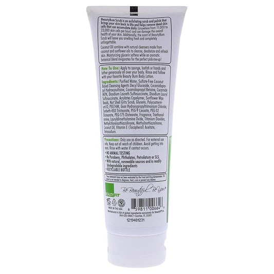 BeautyBum Scrub Exfoliating Body Scrub and Polish - Tranquil Green Tea by BeautyFit for Women - 8 oz Scrub