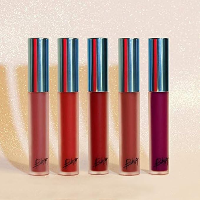 BBIA Last Velvet Lip Tint - Soft & Creamy Matte Finish Lip Stain, Blur Effect with Velvety Texture, Long-Lasting, High Pigment, Lightweight, Non-Drying, Korean Lip Makeup (03 EXTRA RED)