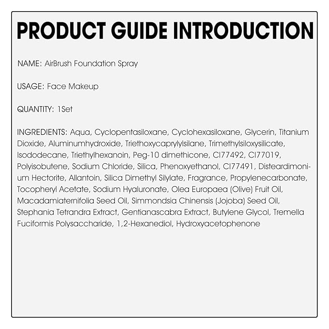 AirBrush Foundation Spray, Silky Mist Spray Makeup Kit with Brush, Full Coverage Foundation for Smooth Radiant Finish, Formula Breathable Lightweight Hydrating | #02 Nude