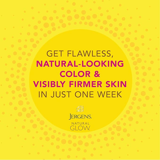 Jergens Natural Gradual Glow Bundle Pack: Daily Moisturizer +Firming 7.5fl oz and SPF20 Face Moisturizer 2fl oz, Medium to Tan