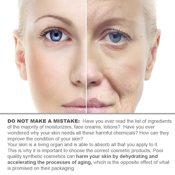 Botanical Green Care Organic Facial Moisturizer. Natural Aging Face Moisturizing Cream for Sensitive, Dry & Normal Skin for Women and Men