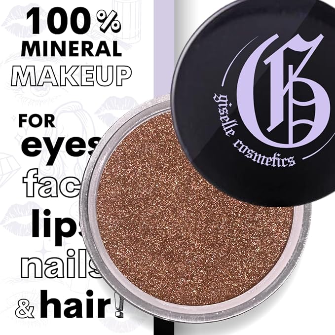 Loose Powder Organic Mineral Eyeshadow - Bronze Marshmallow