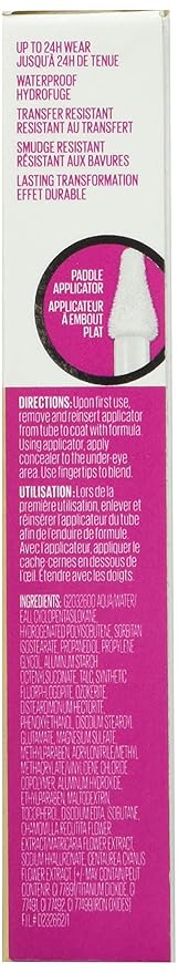 Maybelline New York Super Stay Full Coverage, Brightening, Long Lasting, Under Eye Concealer Liquid Makeup for up to 24H Wear, with Paddle Applicator, 15 Light, 0.23 Fl Oz