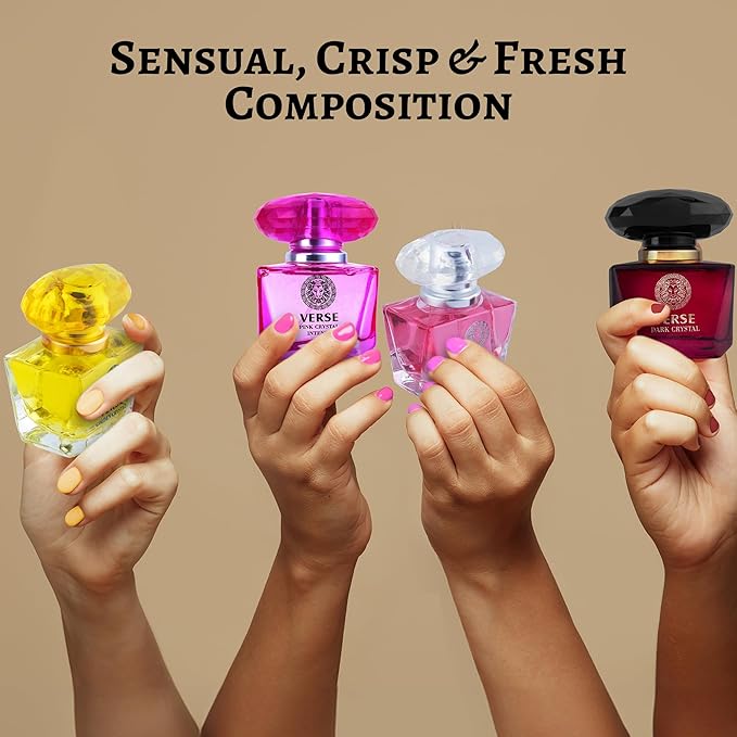 NovoGlow Verse 4-Piece Mini Fragrance Set for Women Light One - Refreshing Combinations of Floral, Fruity & Woody Scents -Ideal EDP Beauty Gift for Birthday, Anniversary Infinity Breeze