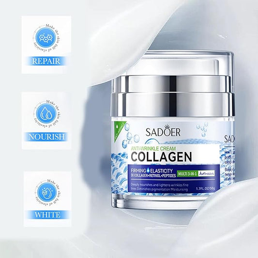 Firming and Lifting Cream,Moisturizing Face Cream for Face Neck and Eye,Rich in Collagen Lifting the Skin Reducing Wrinkles Repairing Sagging Skin,Women and Men's Morning and Evening Cream
