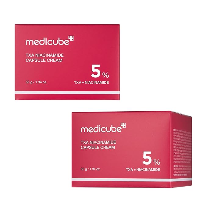 medicube TXA+Niacinamide Capsule Cream | Dual Radiance Moisturizer, Ideal for Use After Spot Care | For Uneven Skin Tone, Texture & Hydration | 99% Pure Tranexamic Acid | Korean Skincare | 1.94oz