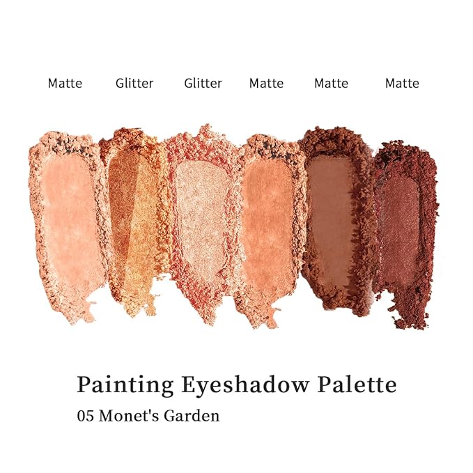 MilleFee Painting Eyeshadow Palette (05 Monet's garden) Warm Deep, Cruelty-Free, Smudge-Proof
