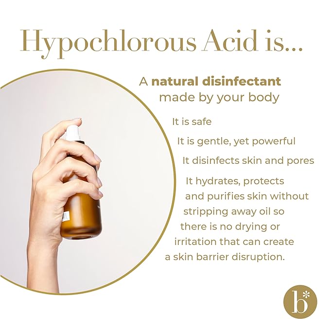 Bloome* Hypoallergenic Eyelid & Lash Cleanser Spray - Gentle Formula with .02% Hypochlorous Acid for Eye Comfort, Suitable for Eyelid Hygiene, Safe for Lash Extensions, 50 ml (1.7 fl oz)