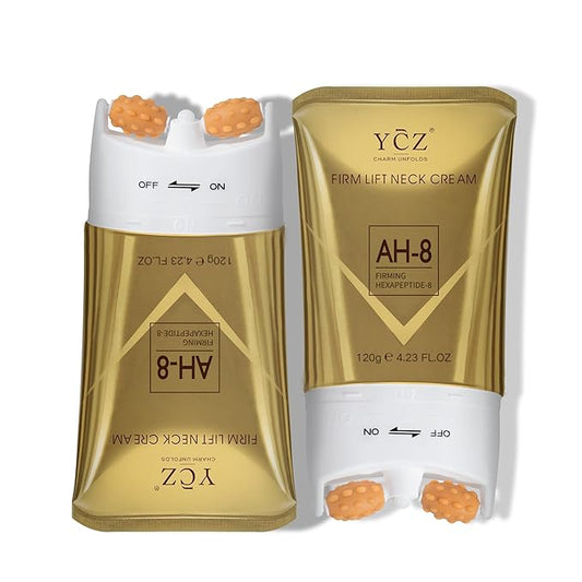 Ycz AH-8 Firming Neck Cream for Crepey Skin Body Care Comfort, Contains Hexapeptide, Moisturizing, Tightening Lotions Cosmetic Skin Care Skin Repair (Pack of 2)