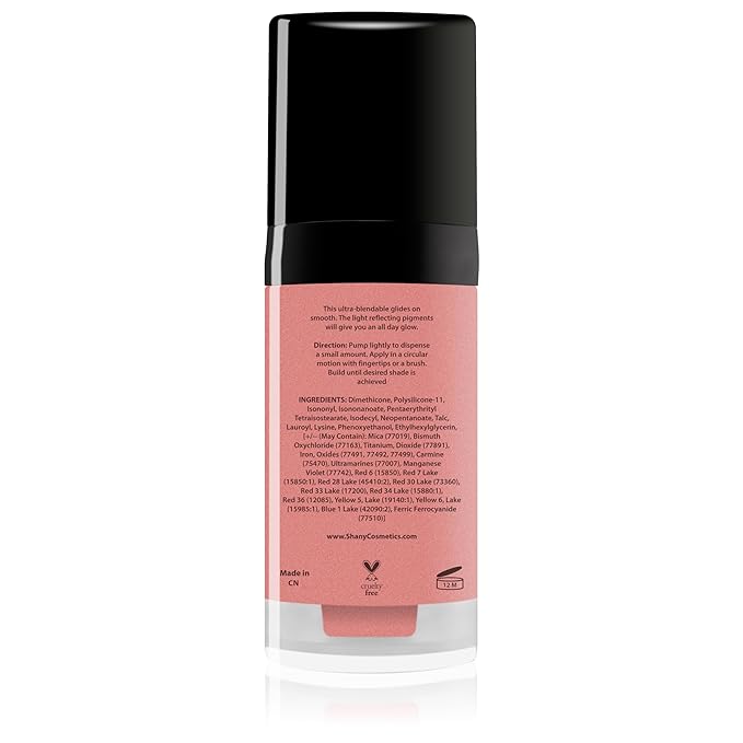 SHANY Paraben Free HD Liquid Cream Blush - Creamy & Blendable Color - EPIC FINAL