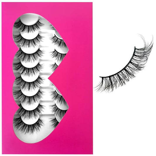 3D Fluffy Strip Lashes - Ultra Soft & Natural Looking False Eyelashes for Instant Volume | Easy to Apply, Reusable