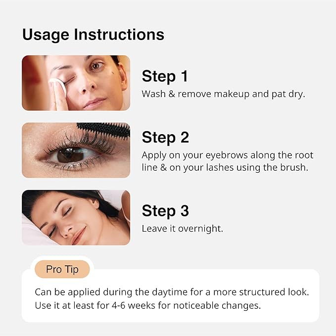 Eye Brow & Lash Oil | Nourishes and Strengthens (7 ml) | Eyelash Growth Serum | Lash Serum for Eyelash Growth