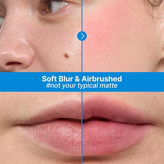 Blurry Pudding Pot | Airbrushed Blush & Lip, Buildable Pigment, Long-lasting, Lightweight, Easy to Blend, Natural Soft Matte Finish - Seventeen (Sunny Coral) | 0.17 oz