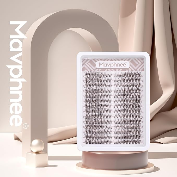 Brown Lash Clusters Wispy Eyelash Extensions Natural Look Individuals Lashes C-Curly DIY Cluster Eyelashes 252 Pcs Left & Right Paired Dark Brown Cluster Lashes by Mavphnee