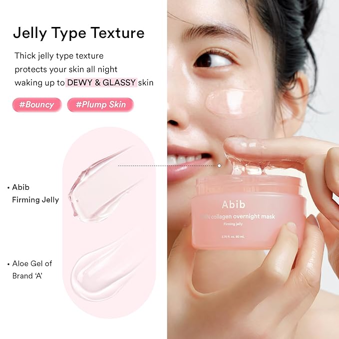 Abib PDRN Collagen Overnight Mask Firming Jelly 2.7 fl oz I Moisturizer for Slugging Intensive Hydrating Nourishing Face Sleeping Mask for Korean Skin Care (Firming Jelly 2.7 fl oz (Vegan PDRN))