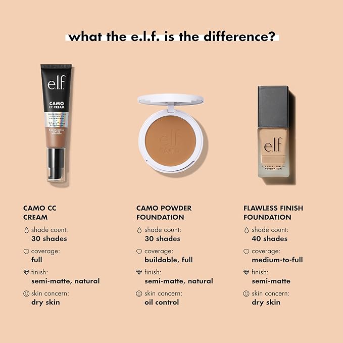 e.l.f. Flawless Satin Foundation, Lightweight & Medium Coverage, Semi-Matte Finish, Vegan & Cruelty-Free, Maple, 0.68 Fl Oz (20mL)