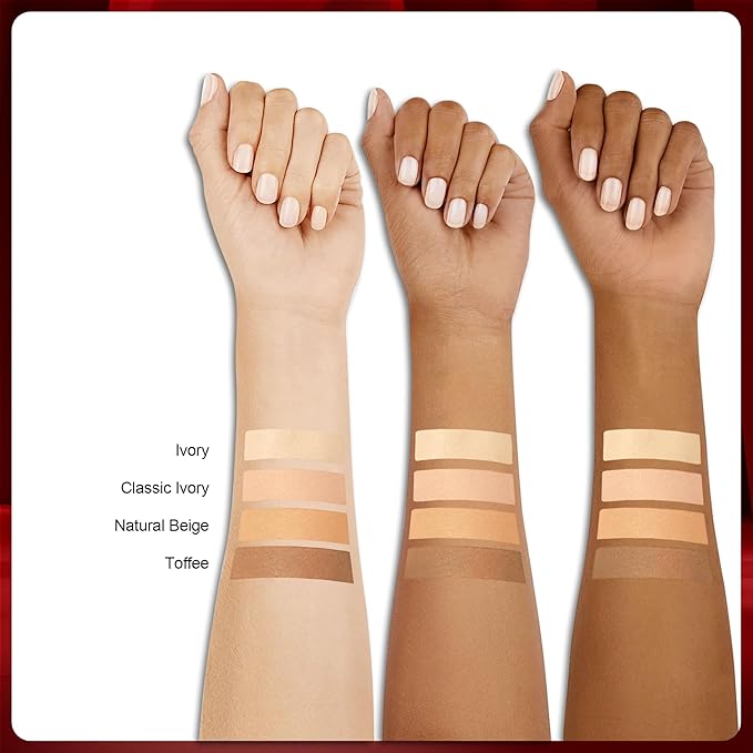 FV Waterproof Foundation, Medium Coverage, Oil-free & Long Lasting, Lightweight, Matte Foundation for Oily/Normal Skin, Transfer Proof Liquid Foundation Makeup, 30g, Toffee