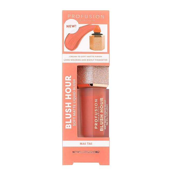 Profusion Cosmetics BLUSH HOUR LIQUID CREAM BLUSH (Mai Tai, 1)