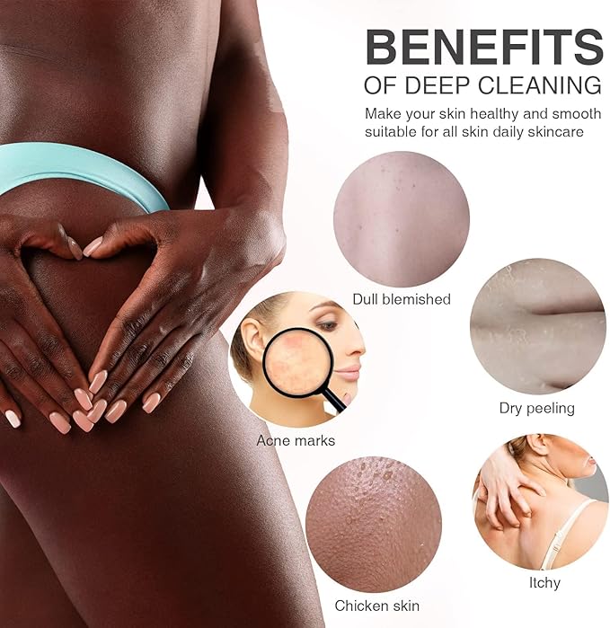 2 Pieces African Bath Sponge African Net Long Net Bath Sponge Exfoliating Shower Body Scrubber Back Scrubber Skin Smoother,Great for Daily Use (Green)