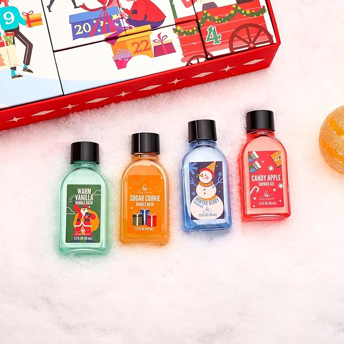 2024 Advent Calendar, New Year Gifts for Women with Hand Cream, Bubble Bath, Body Butter, Necklace, Bracelet, Brooch, Beauty Skincare Bath and Body Gift Set, 24 Days of Holiday Gift