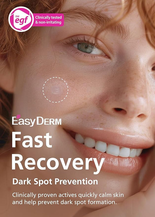 Easyderm Real Calming Patch Microdart Pimple Patches, Clear Nano Micropoint | Niacinamide, Hyaluronic Acid, EGF Acne Dark Spot Care, K-beauty | 12 Counts
