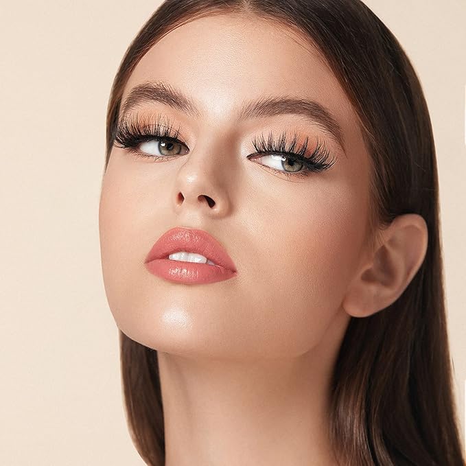 8Pair False eyelash book with tweezer Soft Reusable Handmade Volume Fluffy eyelashes(3D985tw)