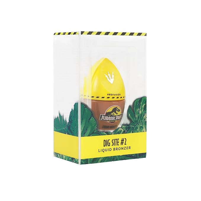 Profusion Cosmetics Jurassic Park Radiant Liquid Bronzer, Natural Glow Enhancer, Highly Pigmented Formula Vitamin-Infused Glow for Natural Radiance Face Makeup, Sheer to Medium Coverage (DIG SITE #2)