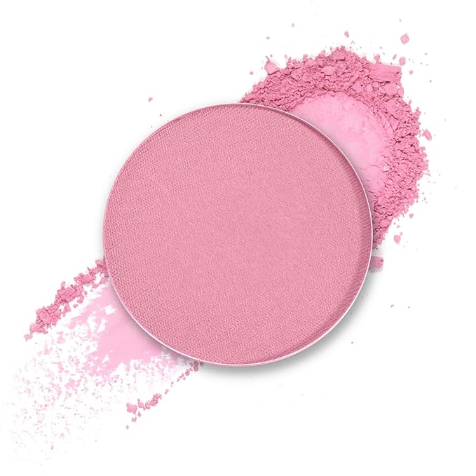 Besame Cosmetics Dreamy Pink Powder Blush Refill - Fits Signature Compacts Post-2019, Soft Pink, Safe for Eyes