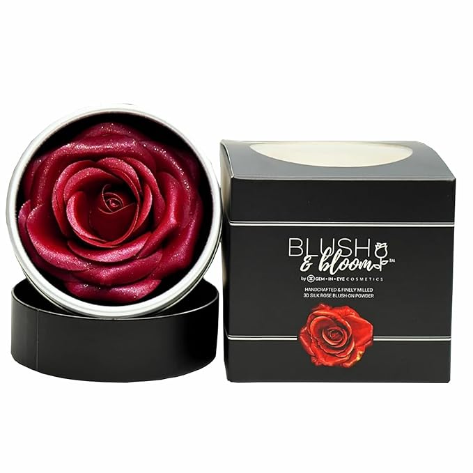 Blush & Bloom™ CLASSIC EDITION: FEISTY 3D Silk Rose Blush on Powder