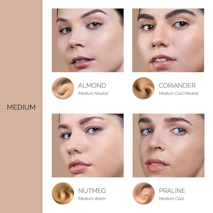 OFIR Skin Satin Medium Coverage Foundation | Lightweight Foundation Makeup with Vegan Formula | Blue Light Protection & Non-Creasing for Long-Lasting Wear | 1 FL OZ (Flax - Medium Warm)