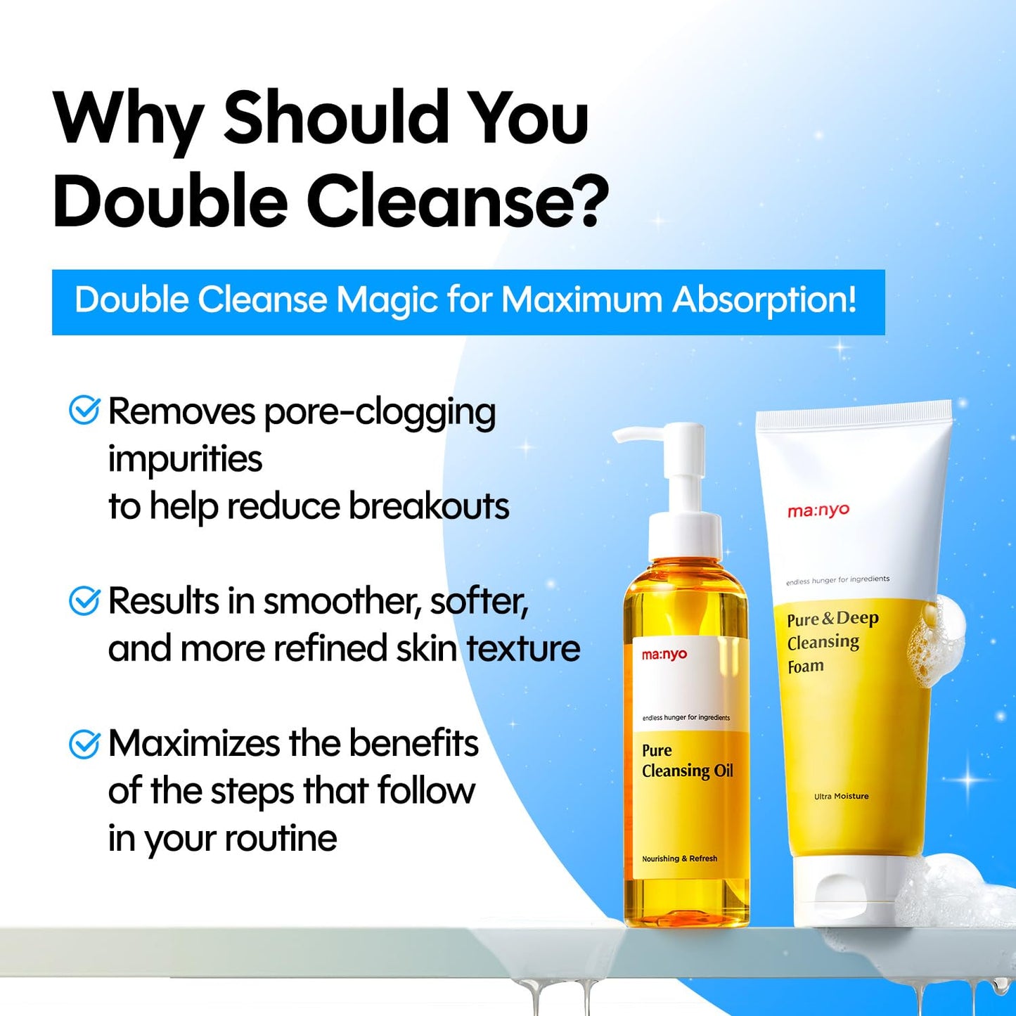 ma:nyo Pure Cleansing Oil, Natural Oil Cleanser for Face, Makeup Blackhead Remover, Korean Skin Care, 6.76 fl oz (200ml)