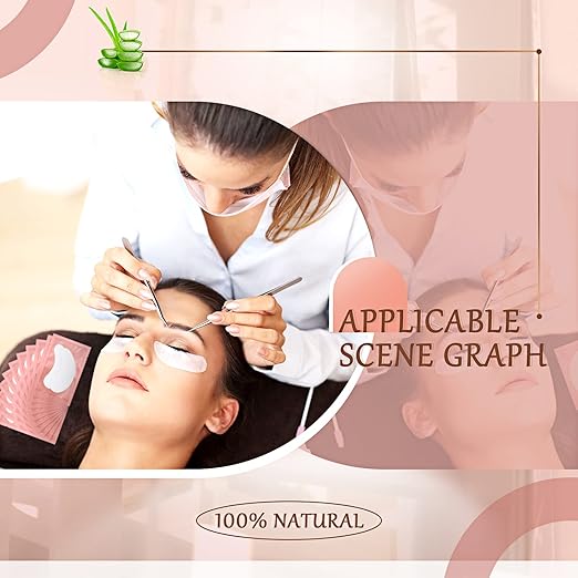 120 Pairs Under Eye Gel Pads Natural Eyelash Extension Gel Pads Patches Kit for Eyelash Extension Supplies Bulk Beauty Tools, Fit Most Eye Shape