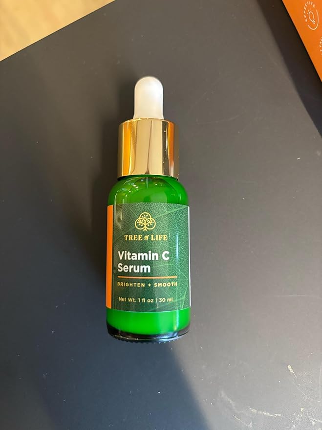 Tree of Life Beauty Vitamin C Skin Care Set, Skin Face Oil, Facial Serums for Dry and Sensitive Skin with Hyaluronic Acid & Vitamin E Soft Skin, 1 Fl Oz (Pack of 2)