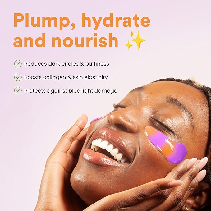 BLAQ Kakadu Plumpers Premium Under Eye Patches for Dark Circles and Puffiness. Australian Native Plum Extracts, Vegan and Cruelty-Free, 5-Pack