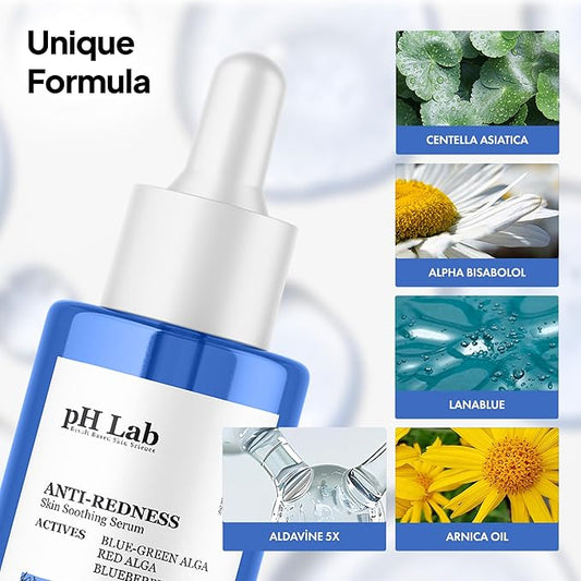 Anti Redness Serum, Reduces Capillary Cracks Appearance, Evens Skin Tone, Skin Soothing and Redness Reform Serum, 1.01 Fl Oz (Pack of 2)