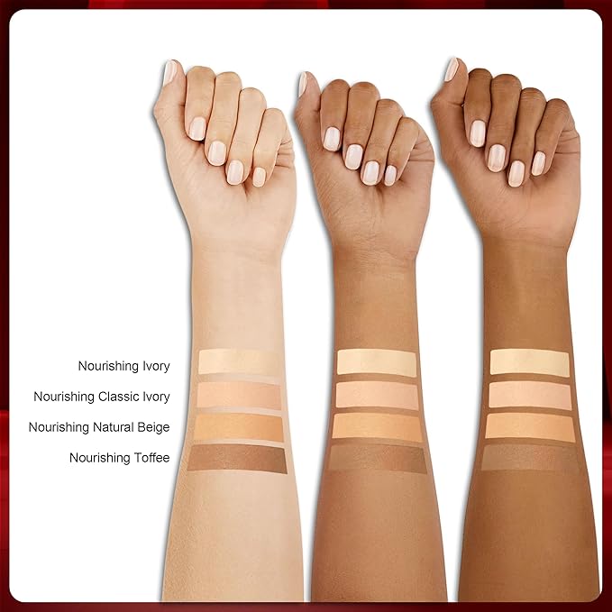 FV Dewy Foundation, Hydrating Formula & Medium Coverage, Waterproof, Long Lasting, Lightweight Liquid Foundation, Ideal For Dry/Combination Skin, 30g, Nourishing Ivory