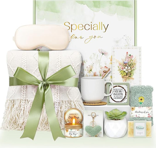 Get Well Gifts for Women Self Care Gifts, Sympathy Gift Baskets Spa Gifts Set, Thinking of You Inspirational Hug in a Box Gifts for Mom Her Friend Sister Wife Girlfriend