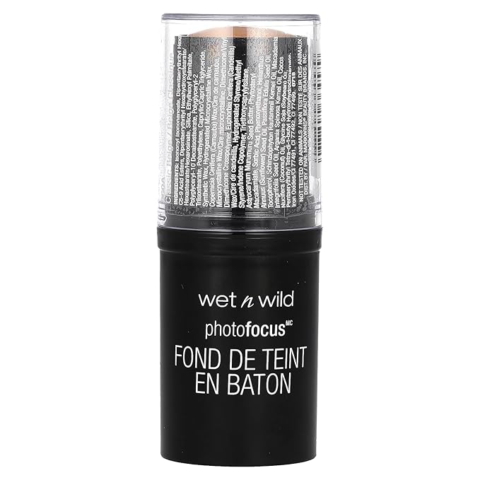 wet n wild Photo Focus Matte Foundation Stick Makeup, Classic Beige | Vegan & Cruelty-Free