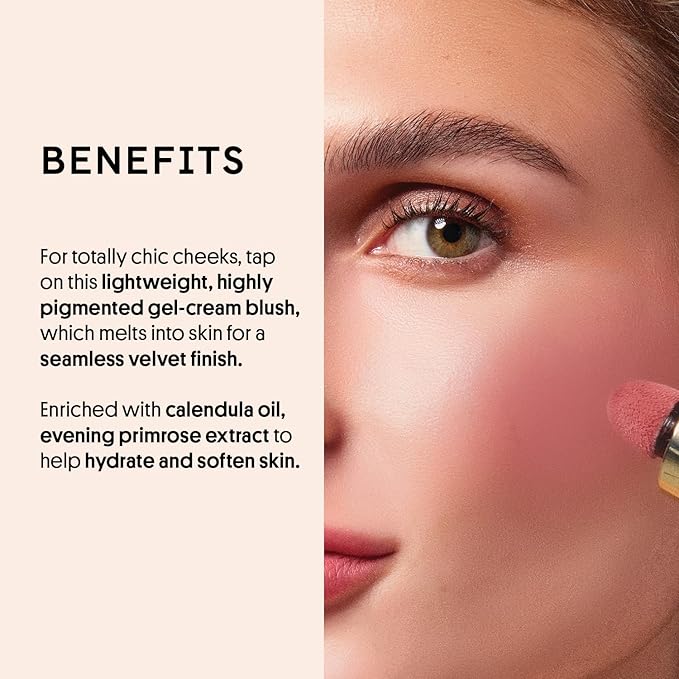 Winky Lux Cheeky Rose Liquid Blush, Gel-Cream With Buildable Color, Lightweight Velvet Finish for Long Lasting Color, Dusty Rose, Noble