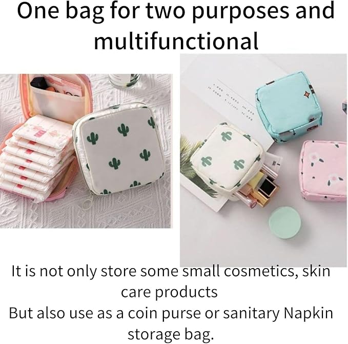 2PCS Mini Makeup Bag,Cute Pocket Cosmetic Bag,Portable Small Make Up Bags for Women,Travel Cosmetic Bag Small Makeup Pouch,Mini storage bag for Sanitary pad,coin,lipstick,jewelry