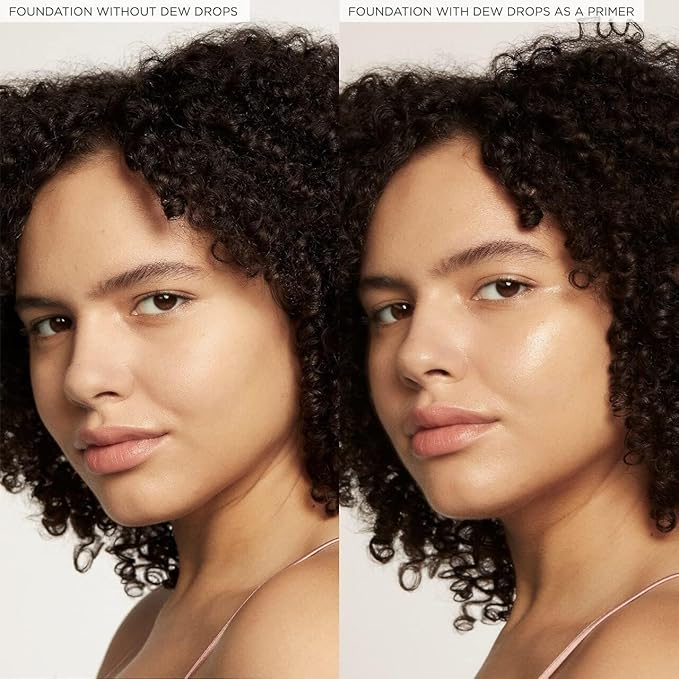 Glow Recipe Watermelon Niacinamide Dew Drops - Brightening, Plumping Hydrating Face Serum, Makeup Primer + Liquid Highlighter with Hyaluronic Acid - Dewy & Glowing Korean Skin Care (40ml)