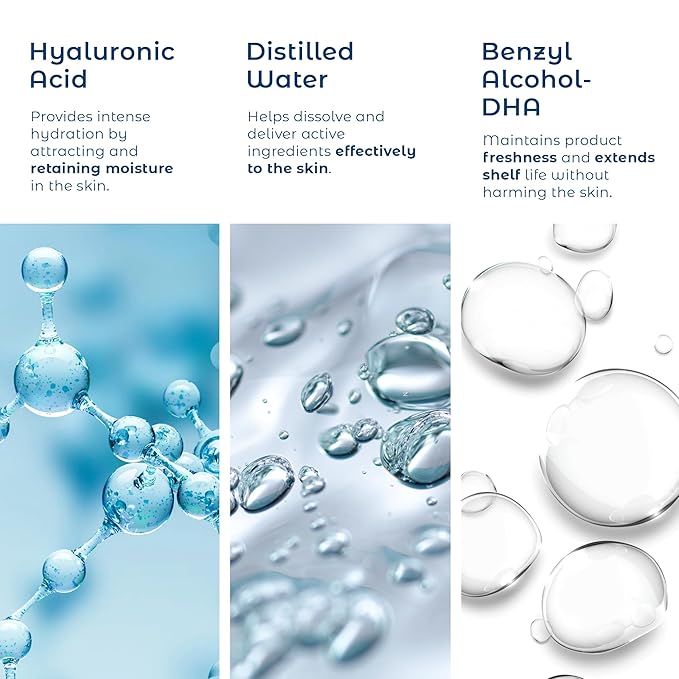 Hyaluronic Acid Serum for Skin 100% Pure Anti Aging Serum Intense Hydration Moisture Non greasy Paraben free, Wrinkle Reducing and Brightening Serum (Pro Formula) 2oz