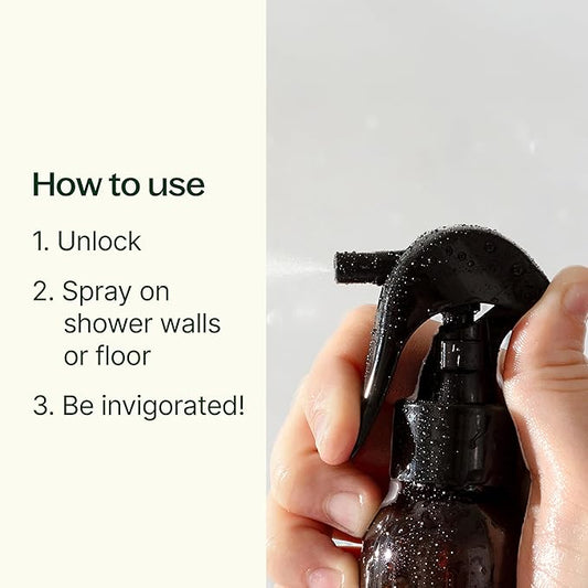 Plant Therapy Germ Fighter Shower Spray Mist 4 oz, for an Aromatherapy Shower Steamer Experience, Fresh & Spicy Aroma, Stimulating & Refreshing, Great for Morning & Evening